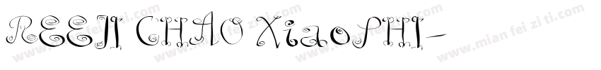REEJI CHAO XiaoSHI字体转换